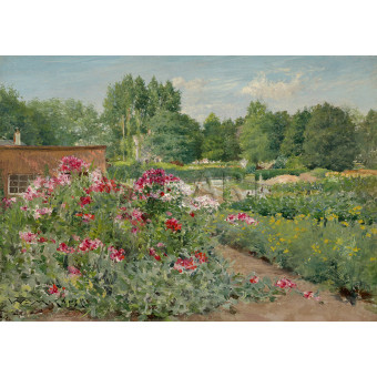 РЕПРОДУКЦИИ НА КАРТИНИ Цветни лехи, Централен парк (1890)
